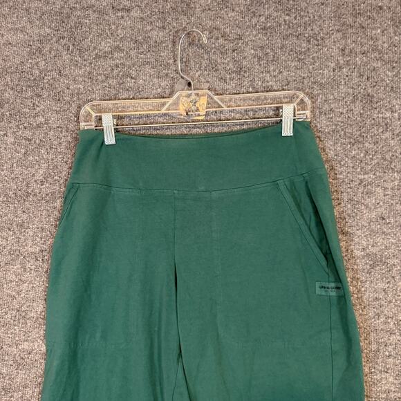 Life is Good Pants Womens Green Medium Solid Crusher Flex Joggers Sweatpants - Picture 3 of 10
